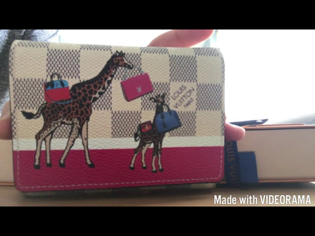 Louis Vuitton Multicolor Christmas Animation Giraffe Zippy Wallet