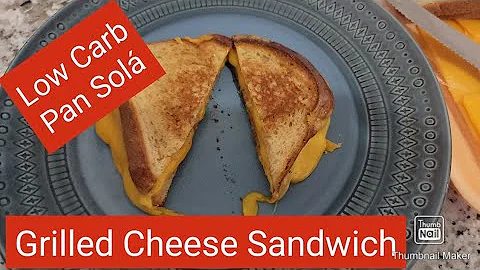 Grilled Cheese Sandwich with low carb bread. #lowc...