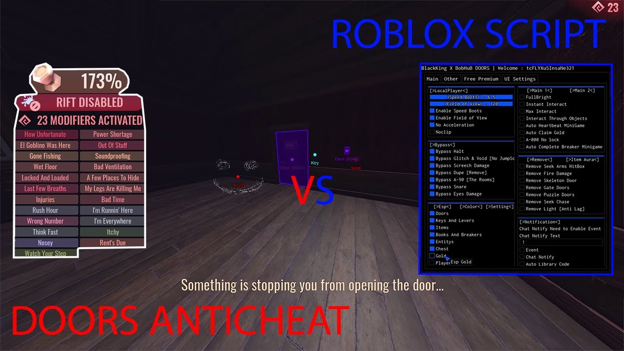 Roblox Script vs FULL DOORS MODIFIERS 