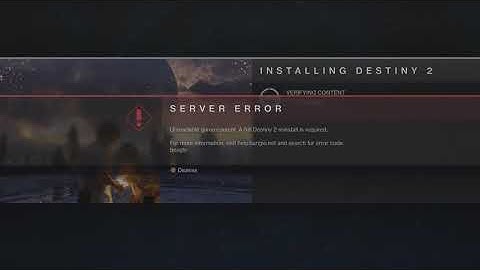Destiny 2 Server Error Crashes, What