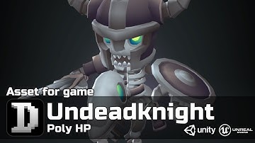 Poly HP - Undeadknight | 3D | For UE/Unity | Game Ready