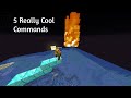 5 REALLY COOL Commands you can do in Minecraft Java Edition 1.16.1!