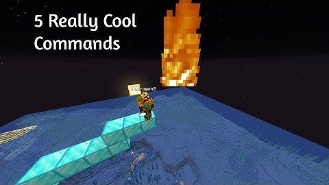 5 REALLY COOL Commands you can do in Minecraft Java Edition 1.16.1!