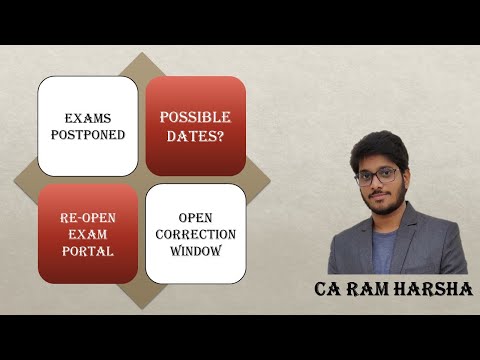 OPINION - POSSIBLE DATES OF CA EXAMS? RE OPEN EXAM PORTAL AND CORRECTION WINDOW!