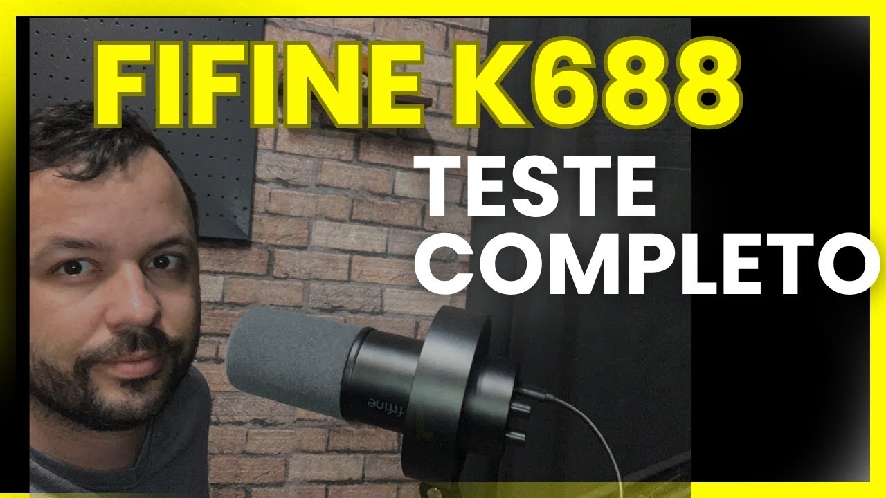 FIFINE K688 TESTE DE SOM E COMPARATIVO COM AT2020 E LAPELLA BOYA