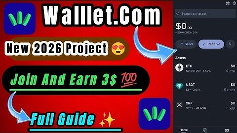 New Crypto Wallet 2026 😍— Wallet.com Explained | Setup, Usage & Rewards🚀