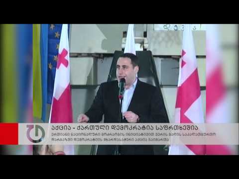 აქცია - ქართული დემოკრატია საფრთხეშია