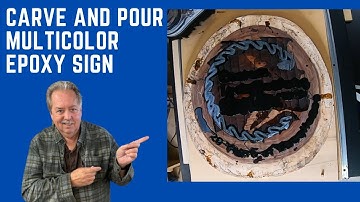 How to Carve and Pour a Multicolor Epoxy Cookie Sign #robsandstromdesign
