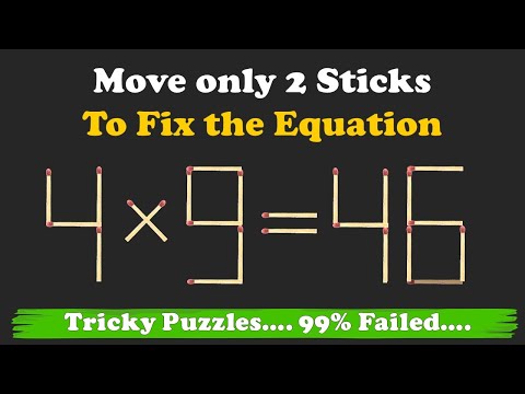 20 Matchstick Puzzles