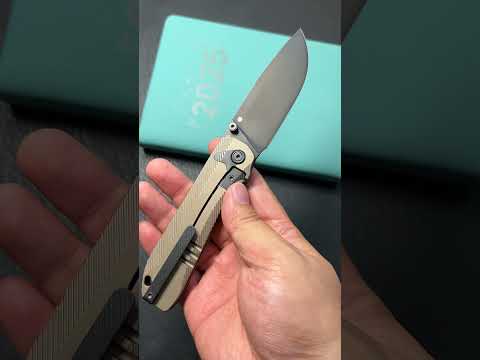 KB knives KB470B Zephyr Tactical Folding Knife Bronze Ano Integral Titanium Handle 4.65