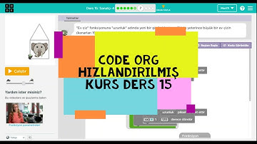 Code Org Hızlandırılmış Kurs Ders 15 Sanatçı 4 - Code.org Ders 15 Cevapları - Code.org Sanatçı 4