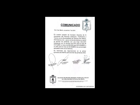 Paritarias en San MartÃn