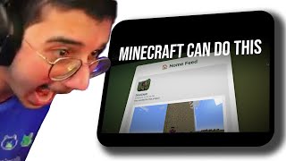 This person is running a website.. ON MINECRAFT!