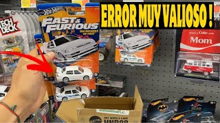 ENCONTRÉ UN ERROR MUY VALIOSO ! CACERÍA HOT WHEELS EN LA WALMART!