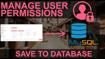 PHP Project: Manage User Permissions Multi User Role Based Application PHP MYSQL - Save To Database