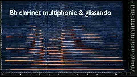 Sonograms Of Clarinet Multiphonics