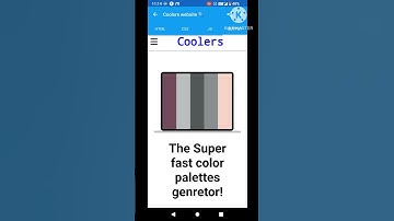 Coolers Color palette Project || using HTML & CSS || Must watch