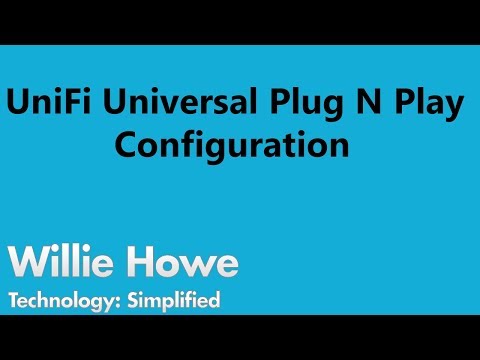 UniFi UPNP Configuration - Universal Plug N Play