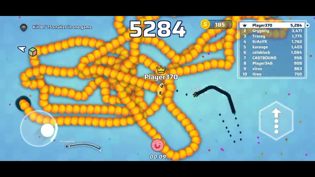 A big snake in snake Io game