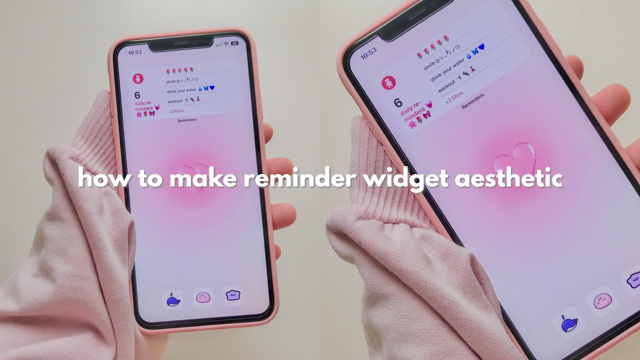 How To Make reminders Widget Aesthetic Using Iphone Xs Max YouTube