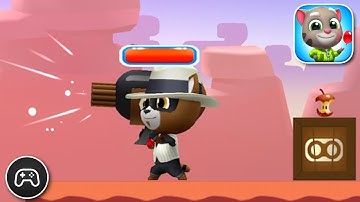 Talking Tom Splash Force - Gameplay Walkthrough Part 2 - Bad Cat Vs Big Gun (iOS, Android)