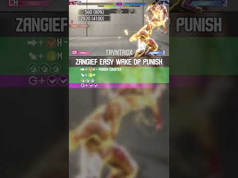 Zangief EASY DP PUNISH #sf6 #fgc #streetfighter #gaming #fightinggames#zangief