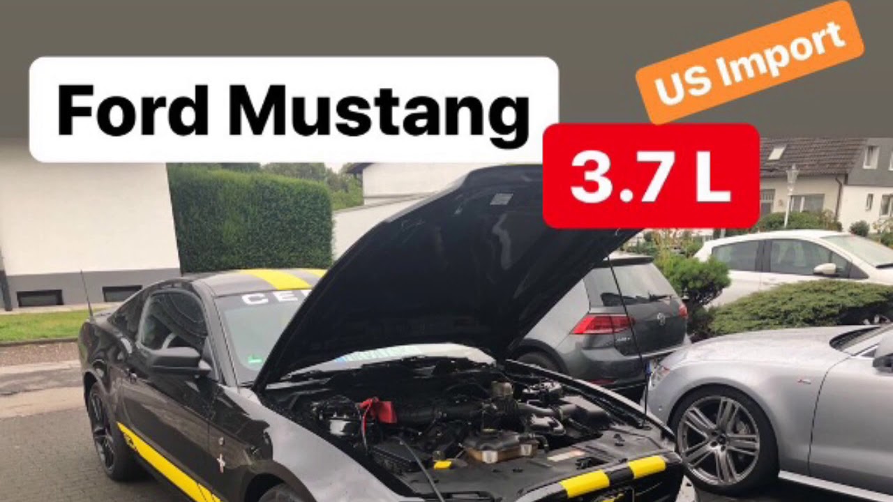 Ford Mustang 3 7l Us Import Tuning Vmax Aufhebung Youtube