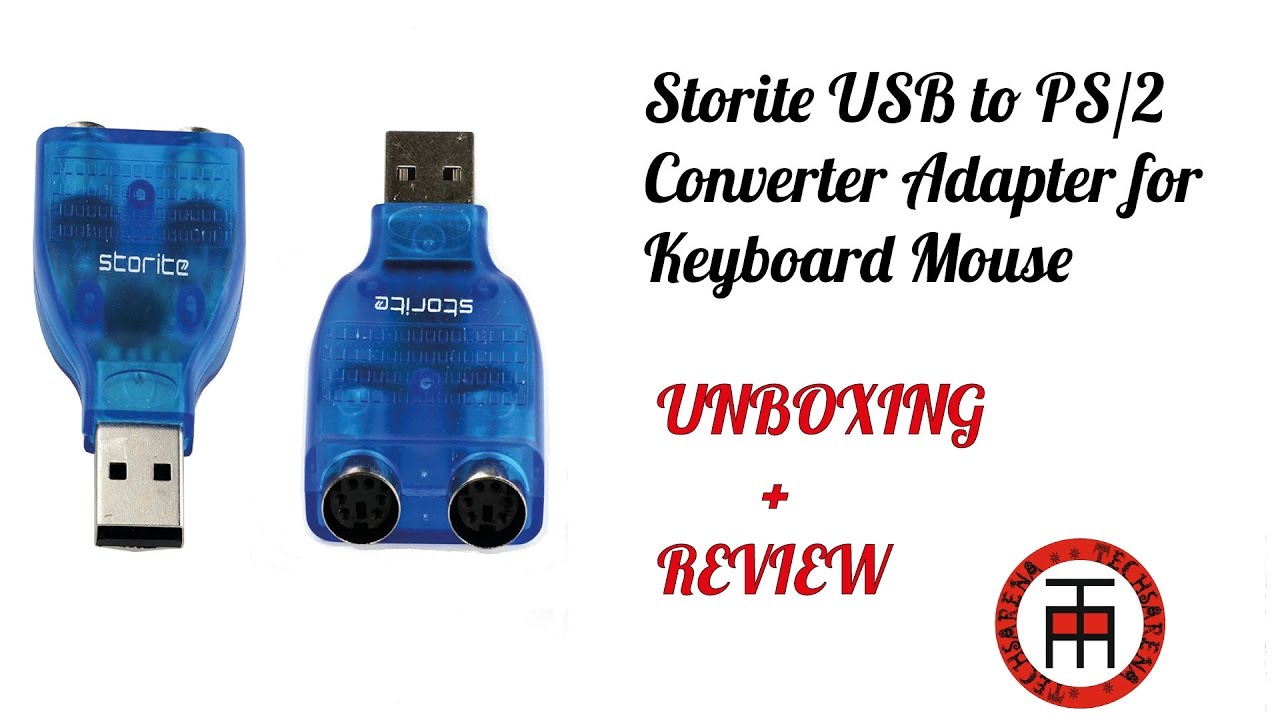 Storite USB to PS2 Converter Adapter for Keyboard Mouse unboxing and review