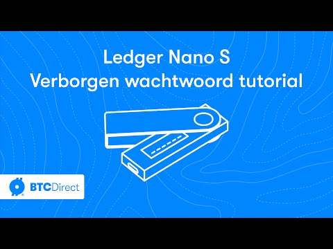 Ledger Nano verborgen wachtwoord tutorial | BTC Direct