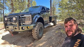 Final Stages of My Dream Ford F-550 Truck Camper Build with Bowen Customs Zero Torsion Flatbed