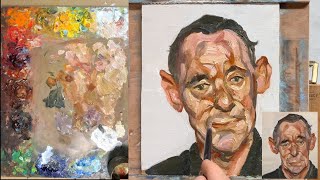 How to paint like Lucian Freud expressive portrait painting narrated lesson by Aleksey Vaynshteyn