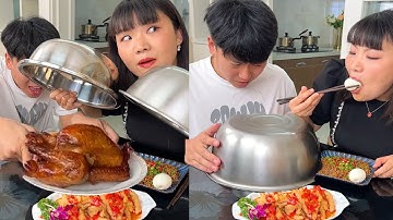 The gluttonous husband secretly hid the roast chicken, but I ate it up in the end!