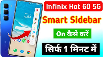 Infinix hot 60 5g me smart sidebar kaise enable kare |how to enable smart sidebar in infinix hot 60