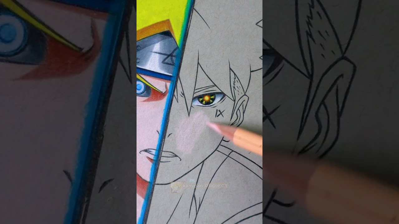 Drawing BORUTO X KAWAKI - [ part 2 ] 