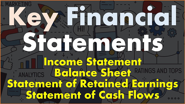 What are the 4 main financial statements and what is the purpose of each?