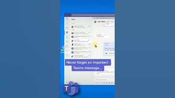 How to never forget a Teams Chat message again.