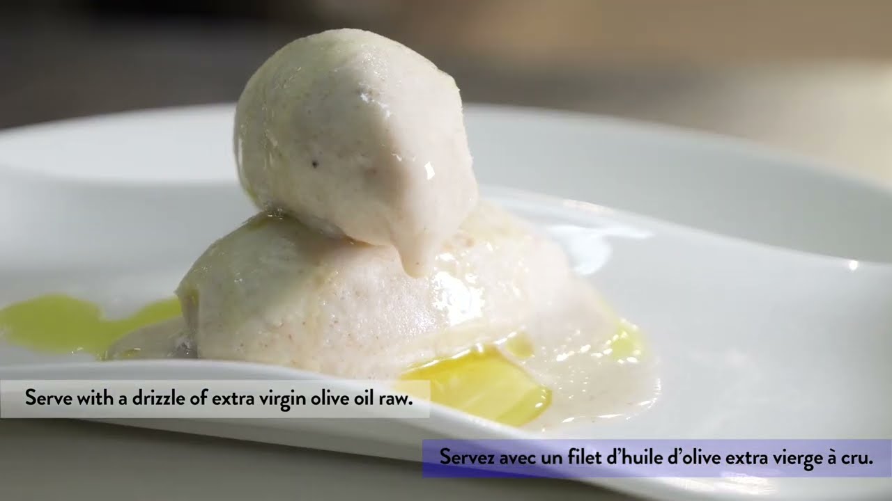 Extra virgin oil ice cream - Glace à l'huile d'olive extra vierge