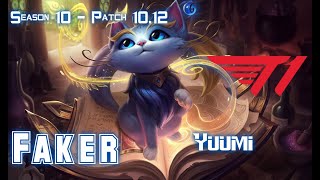 T1 Faker YUUMI vs KARMA Support - Patch 10.12 KR Ranked