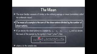 Al Madain College | Biostatistics | Lecture 4