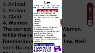 UGC NET Law I Net Qualified Faculty I Online Class Available #law #ugcnet #yt #clat #judiciary #yt