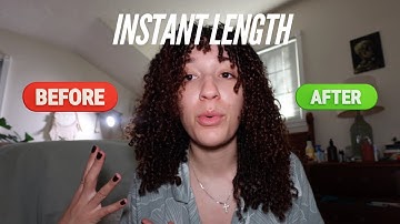 5-Minute Hack to Instantly Lengthen Curly Hair! | Reduce Shrinkage & Add Length