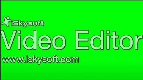 ISkysoft Video Editor On Green Screen 4 7 2