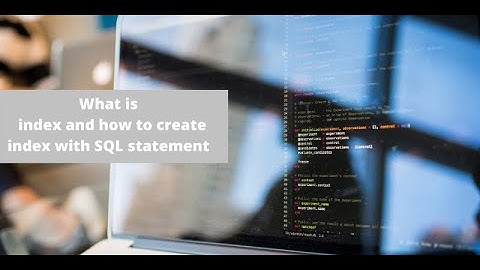 How to create an index with SQL statement In Urdu / Hindi - Learncodeweb