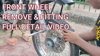 CLASSIC 350 FRONT WHEEL REMOVAL|CLASSIC 350 TYRE CHANGE|FRONT TYRE REMOVAL TECHNIQUE|CLASSIC 350|DEV