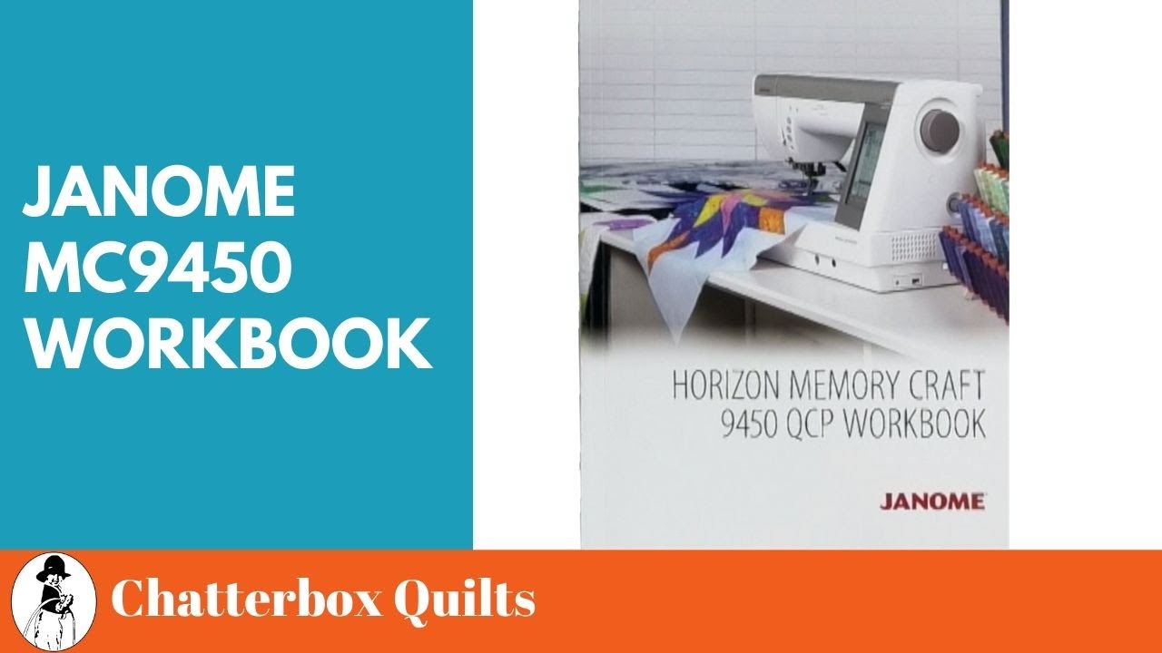 The Janome MC9450 Workbook is Here! YouTube