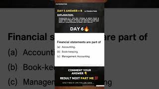 Day 6 Daily Accounting MCQ 📚Learn concepts, not confusion#cafoundation #accounts #commercestudents