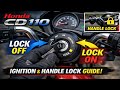 Honda CD 110 Ignition Lock Working 🔐 | Bike Handle Lock On/Off Process | CD 110 Dream Guide 2026