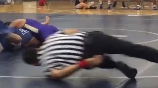Referee slides across mat 😂😂😂 by Akaro 781 views 3 years ago 11 seconds