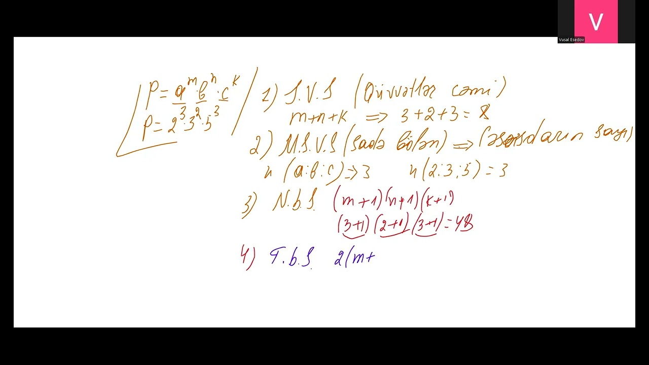 qarşılıqlı sadə ədədlər və ədədin sadə vuruqlara ayrılışı