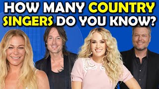 How Many Country Singers Do You Know? | Guess The Singer | 51 Country Singers